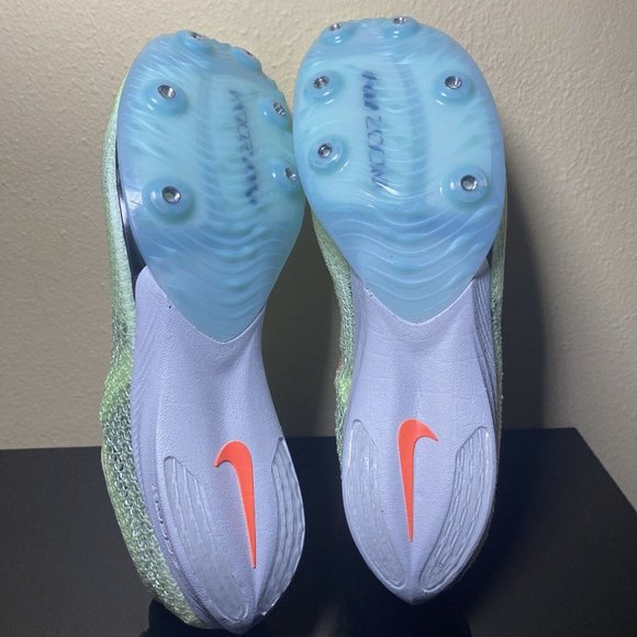 Nike Air Zoom Victory Men's Fast Pack Volt Green Track Spikes Orange CD4… - Picture 7 of 7